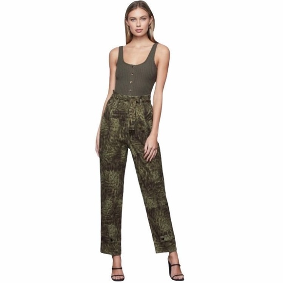Good American Upgrade Paperbag Waist Ankle Trousers Size 4/27 - Picture 1 of 10